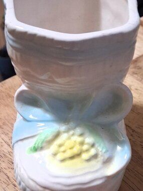 Nancy Pew Giftwares Co. Ceramic Baby Bootie Planter / Decoration - Japan